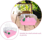 Portable Bird Travel Cage for Small Birds Parrots Lovebirds - Image 7