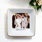 Custom Photo Ring Dish, Personalized Picture Trinket Tray, Wedding Anniversary - Image 4