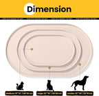 Dog Food Mat, Raised Edges Pet Food Mats - Image 4