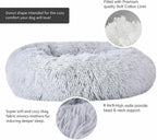 Original Calming Donut Dog and Cat Bed in Shag Fur, Dog Beds - Image 5