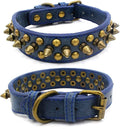 Spiked Dog Collar Soft Pu Leather Mushrooms Rivet Spike Studded Puppy by Unknown