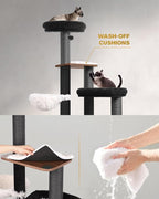63" Modern Cat Tree Tower for Indoor Cats, Heavy Duty Cat Trees for Large Cat - Image 6