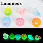 MIUPOO Glow Pearl Shell, Betta Stones, Glow in The Dark Crystal, Bonsai Decor - Image 3