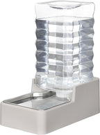 RIZZARI Stainless Steel Pet Water Feeder: 10L Large Gravity Waterer, Less by RIZZARI