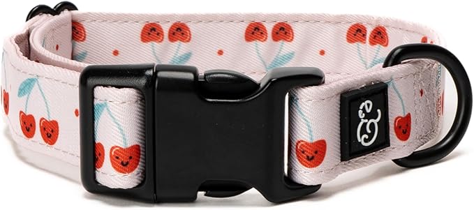 Lucy & Co. Cheery Cherries Dog Collar by LucyCo
