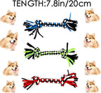Dog Rope Toys for Small Dogs， Double Knot Ropes Puppy Chew Toys， Cotton Pet - Image 2