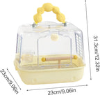 Bird Travel Cage – 12.32x9.06x9.17 inch Transparent Parrot Carry Bag | Bird - Image 6