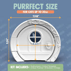 Gnome® Door Cat Door for Interior Doors - Image 6