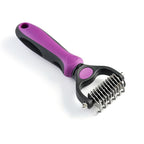 WePet Grooming Rake for Dogs & Cats, Double-Sided Deshedding Brush, Extra-Wide by WePet