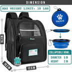 PetAmi Dog Backpack Carrier for Small Large Cat, Ventilated Pet Hiking Backpack - Image 2