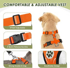 SlowTon Dog Seat Belt Harness for Car, Dog Car Harness Adjustable Mesh - Image 5