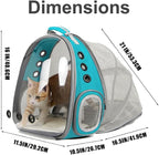 Cat Travel Backpack with Fan, Fit up to 12 lbs, Space Capsule Astronaut Clear - Image 2