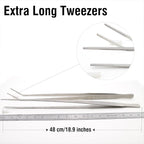 2Pcs 18.9 inch Extra Long Tweezers - Image 2