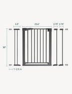 Babelio Baby Gate for Doorways and Stairs, 26-40" Auto Close Dog Gate, - Image 7