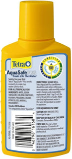 Tetra AquaSafe Plus 3.38 Ounces, Aquarium Water Conditioner And Dechlorinator - Image 2