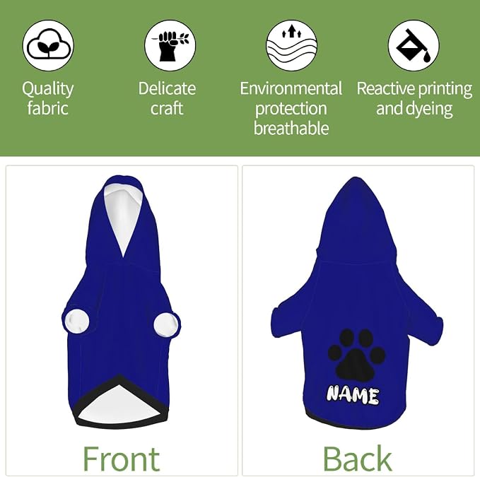 Custom Dog Hoodie Soft & Warm Design Your Own Personalized Photo Text Logo Name - Image 6