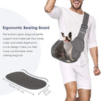 Lukovee Dog Sling Carrier, Hard Bottom Support & Adjustable Soft Padded - Image 2