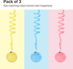 Potaroma Hanging Fluffy Cat Catnip Ball Toys 3 Pcs - Image 6