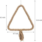 Bird Rope Swing Toy Parrot Climbing Perch Stand - Image 5