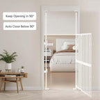 unipaws 57" H Cat Gate for Stairs, Fit for 21"-34" Wide Narrow Sapce, Auto - Image 2