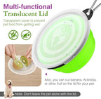Pawaboo Collapsible Dog Bowls 2 Pack, Silicone Feeding Watering Bowls - Image 2