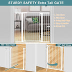 Fairy Baby 38" Extra Tall Baby Gate, 48.9"-54.3" Extra Wide Large Pet Gate - Image 7