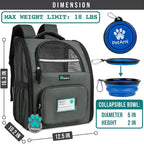 PetAmi Dog Backpack Carrier for Small Large Cat, Ventilated Pet Hiking Backpack - Image 2