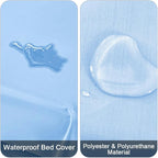 DUJUIKE Waterproof Bed Cover for Dog and Cats, Pet Hair Resistant Bed Sheet - Image 2