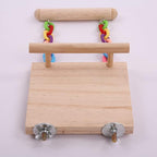 Parrot Climbing Ladder, Bird Wooden Playground - Image 2