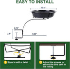 10.6-Inch Bowl Deck Mounted Bird Bath - Image 4