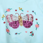 Toddler Baby Girls Cotton Sweater, Long Sleeve Crewneck Sweatshirt Pullover - Image 4