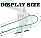 Dnoifne 59 Inch Spiral Rope Perch, Bird Cage Stand Pole Accessory, Climbing Toy - Image 6