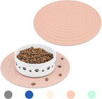Ptlom Pet Food Mat for Dog and Cat Placemat 2 Pcs, Mat for Prevent Food and by PTLOM