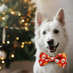 Christmas Dog Collar with Bow Tie Set, Adjustable Puppy Collar - Image 6