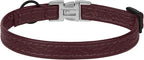 Leather Cat Collar with Buckle and Removable Bell - Image 9