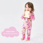 pureborn Baby Infant Boys Girls Sleeper Snug Fit Viscose from Bamboo Pajamas - Image 3