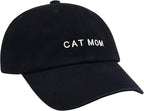 Cat Mom & Dad Hats for Proud Cat Parents | for Men & Women | Embroidered Text - Image 2