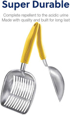 WePet Cat Litter Scoop, Aluminum Alloy Sifter, Kitty Metal Scooper, Deep Shovel - Image 5