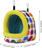 Litewoo Bird Hanging Hammock Winter Warm Parrot Nest House Bed Plush Snuggle - Image 2