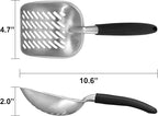 Cat Litter Scoop, Aluminum Alloy Sifter, Durable Metal Poop Scooper - Image 4