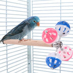 Bird Stand Perch Toy with Rotating Balls, Parakeet Stand Perch Toy - Image 3