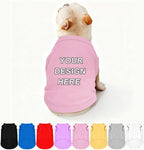 Custom Dog Shirt Pet T Shirts for Small Medium Large Dogs Customized Clothes by Plmoknijb