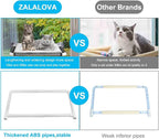 ZALALOVA Cat Window Perch Seat Large Sturdy Cat Beds Fleece Blanket 2025 Latest - Image 5