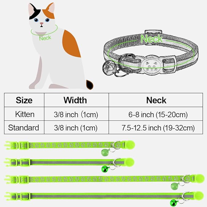 Taglory Reflective Cat Collar Breakaway - Image 6