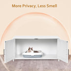 Homhedy 39.4" L Cat Litter Box Enclosure, Pet House - Image 2