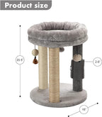 MECOOL 4in1 Small Cat Tree, Scratching Post - Image 4