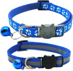 2 Pack Cat Collars Quick Release Reflective Kitten Collar by Unknown
