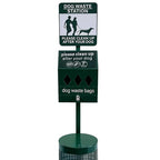 Dog Waste Station, 12 Gallons Pet Waste Bin, Outdoor Dog Waste Disposal System - Image 2