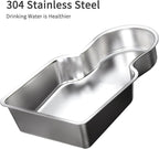RIZZARI Stainless Steel Pet Water Feeder: 9L Gravity Leak-Proof Auto Refill - Image 5
