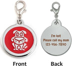 Personalized Funky Dog Design Pet ID Tags - Image 4